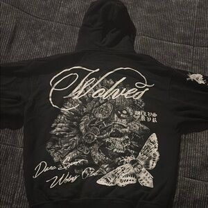 Darc Sport Black Hoodie with White Graphic